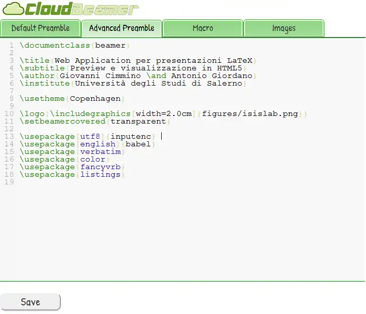 Scarica lo strumento web o l'app web CloudBeamer