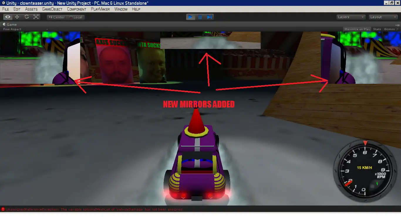 Download web tool or web app Clownsec Clown Car Racer to run in Linux online