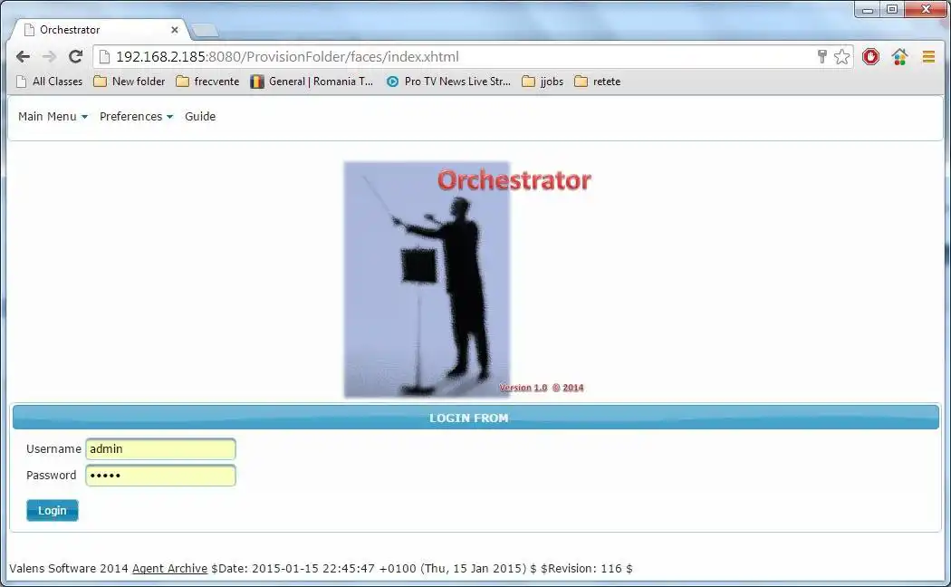 Download web tool or web app Cluster Orchestrator