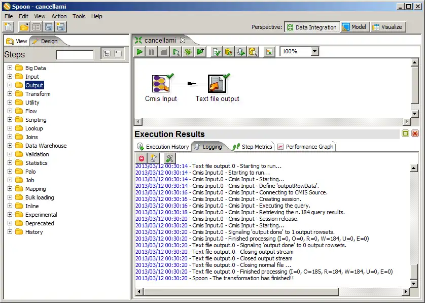 Download web tool or web app CMIS Input plugin for Pentaho