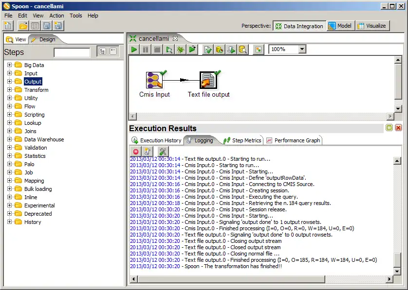 ดาวน์โหลดเครื่องมือเว็บหรือเว็บแอปปลั๊กอิน CMIS Input สำหรับ Pentaho