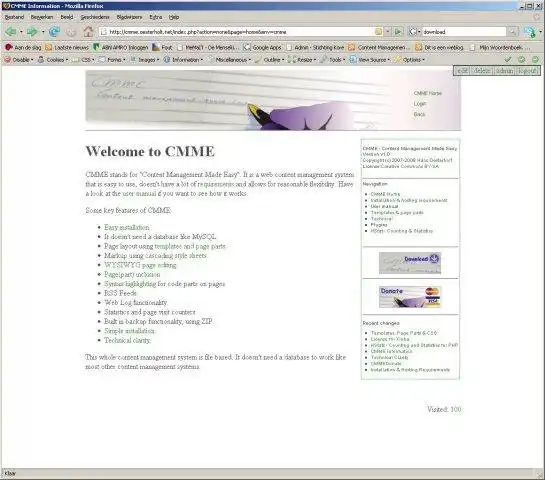 Unduh alat web atau aplikasi web CMME