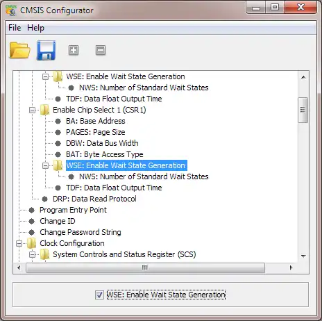 Download web tool or web app CMSIS Configuration Wizard