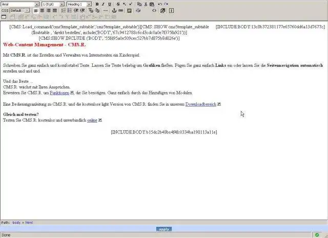 Download web tool or web app CMS.R. -  PHP and MySQL based