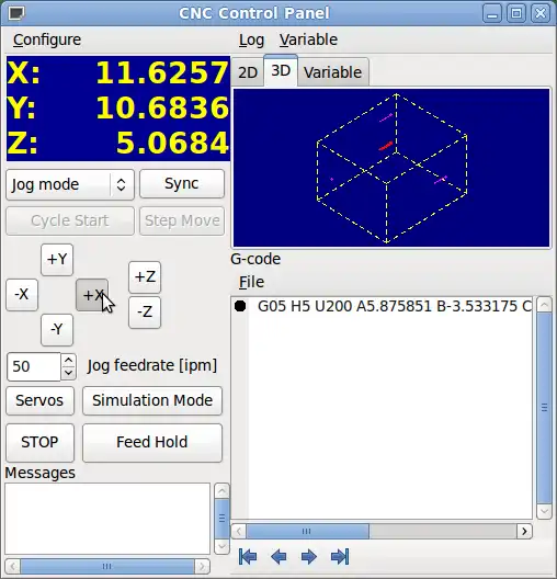 Download web tool or web app CNC Dynamics Sim