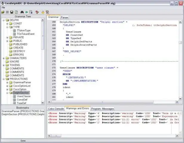 Download web tool or web app CocoDelphiIDE