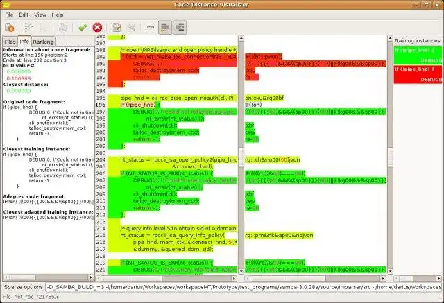 הורד כלי אינטרנט או אפליקציית אינטרנט Code Distance Visualizer