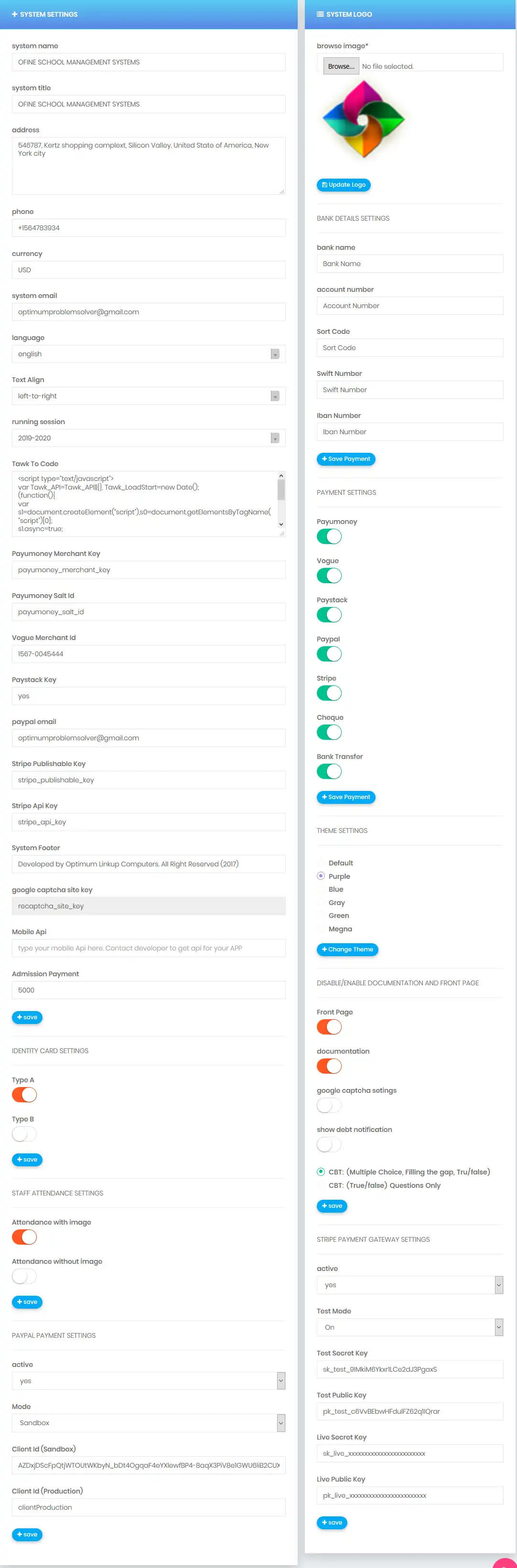 Télécharger l'outil Web ou l'application Web Codeigniter School System