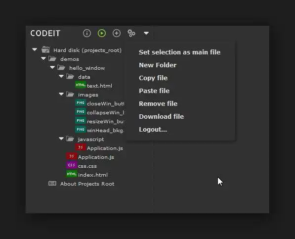 Mag-download ng web tool o web app na CODEIT-IDE