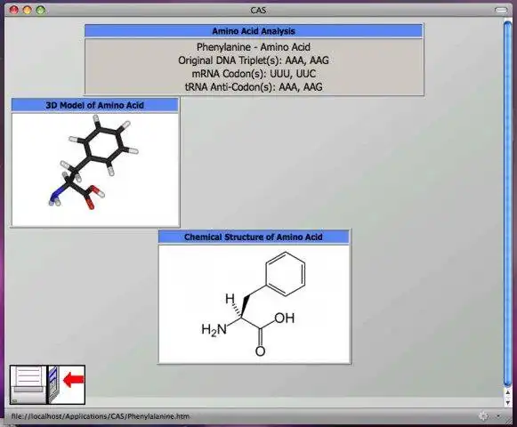 Download web tool or web app Codon Analysis System (CAS) to run in Linux online