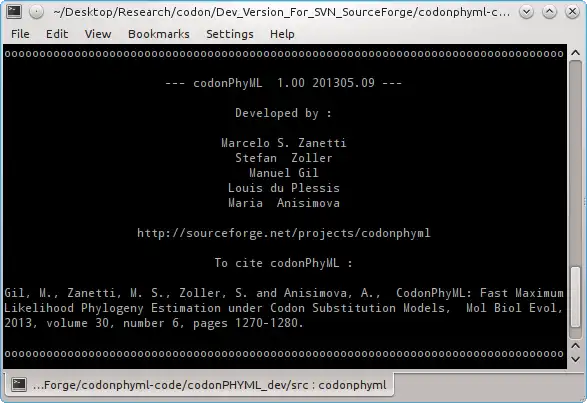 Mag-download ng web tool o web app codonPhyML upang tumakbo sa Windows online sa Linux online