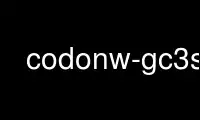 Run codonw-gc3s in OnWorks free hosting provider over Ubuntu Online, Fedora Online, Windows online emulator or MAC OS online emulator