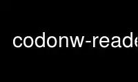 Execute codonw-reader no provedor de hospedagem gratuita OnWorks no Ubuntu Online, Fedora Online, emulador online do Windows ou emulador online do MAC OS