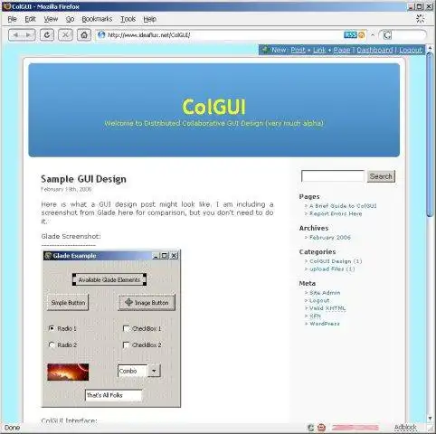 Download web tool or web app ColGUI