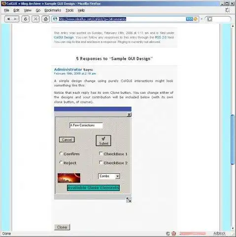 Download web tool or web app ColGUI
