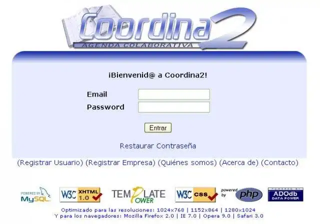 Download web tool or web app Collaborative Agenda Coordina2