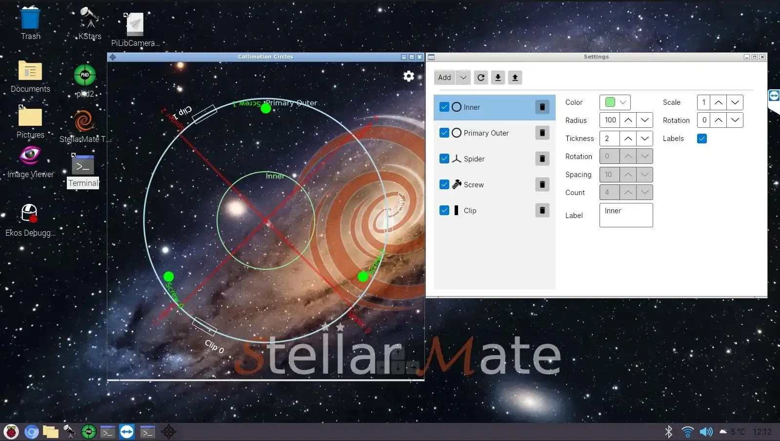 Télécharger l'outil Web ou l'application Web CollimationCircles