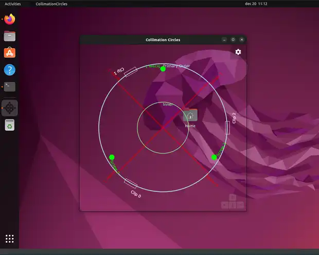 ดาวน์โหลดเครื่องมือเว็บหรือเว็บแอป CollimationCircles