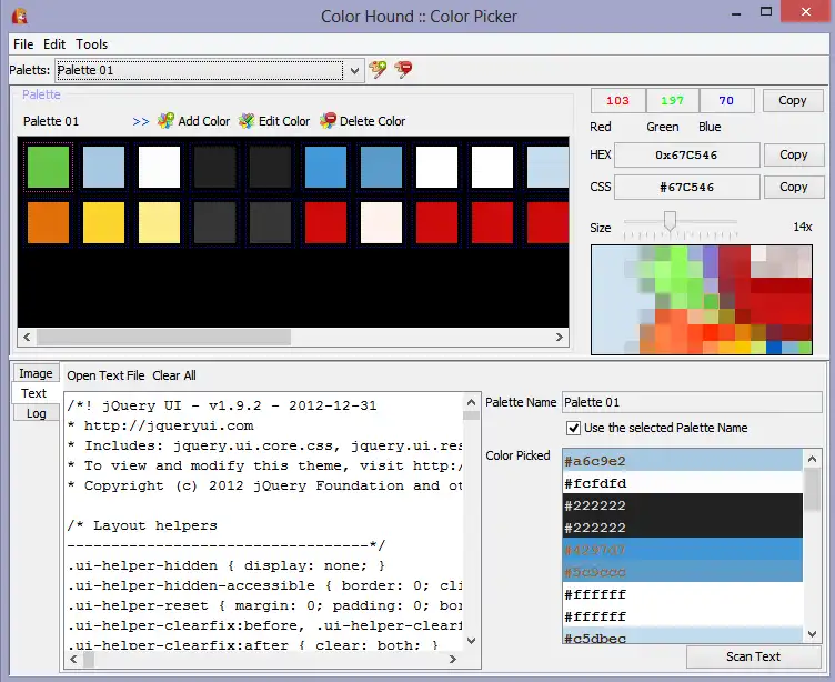 Télécharger l'outil Web ou l'application Web Color Hound