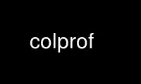 Chạy colprof trong nhà cung cấp dịch vụ lưu trữ miễn phí OnWorks qua Ubuntu Online, Fedora Online, trình giả lập trực tuyến Windows hoặc trình mô phỏng trực tuyến MAC OS