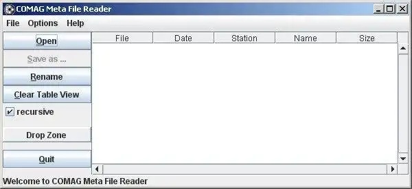 Web ツールまたは Web アプリ Comag Meta File Reader をダウンロードする