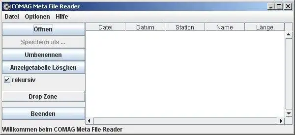 Download web tool or web app Comag Meta File Reader