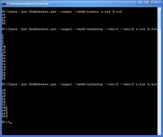 Download web tool or web app Combinator to run in Windows online over Linux online