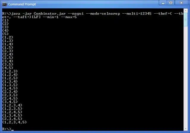 Download web tool or web app Combinator to run in Windows online over Linux online