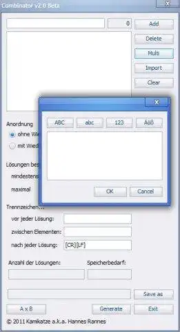 Download web tool or web app Combinator to run in Windows online over Linux online