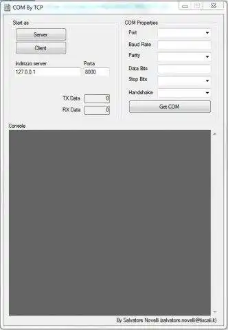 Download web tool or web app COM by TCP