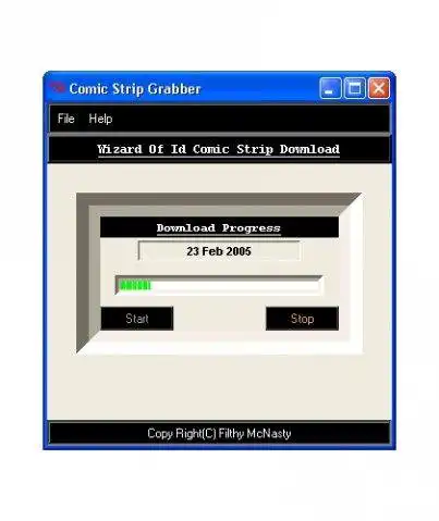 Muat turun alat web atau aplikasi web Comic Grabber untuk dijalankan di Linux dalam talian