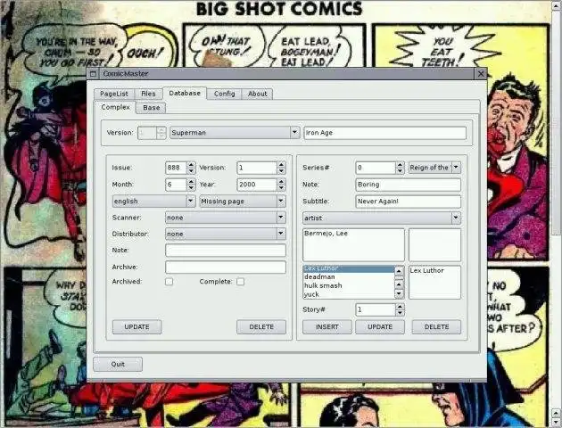 Download web tool or web app ComicMaster