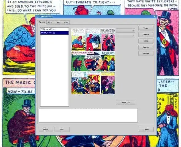 Download webtool of webapp ComicMaster