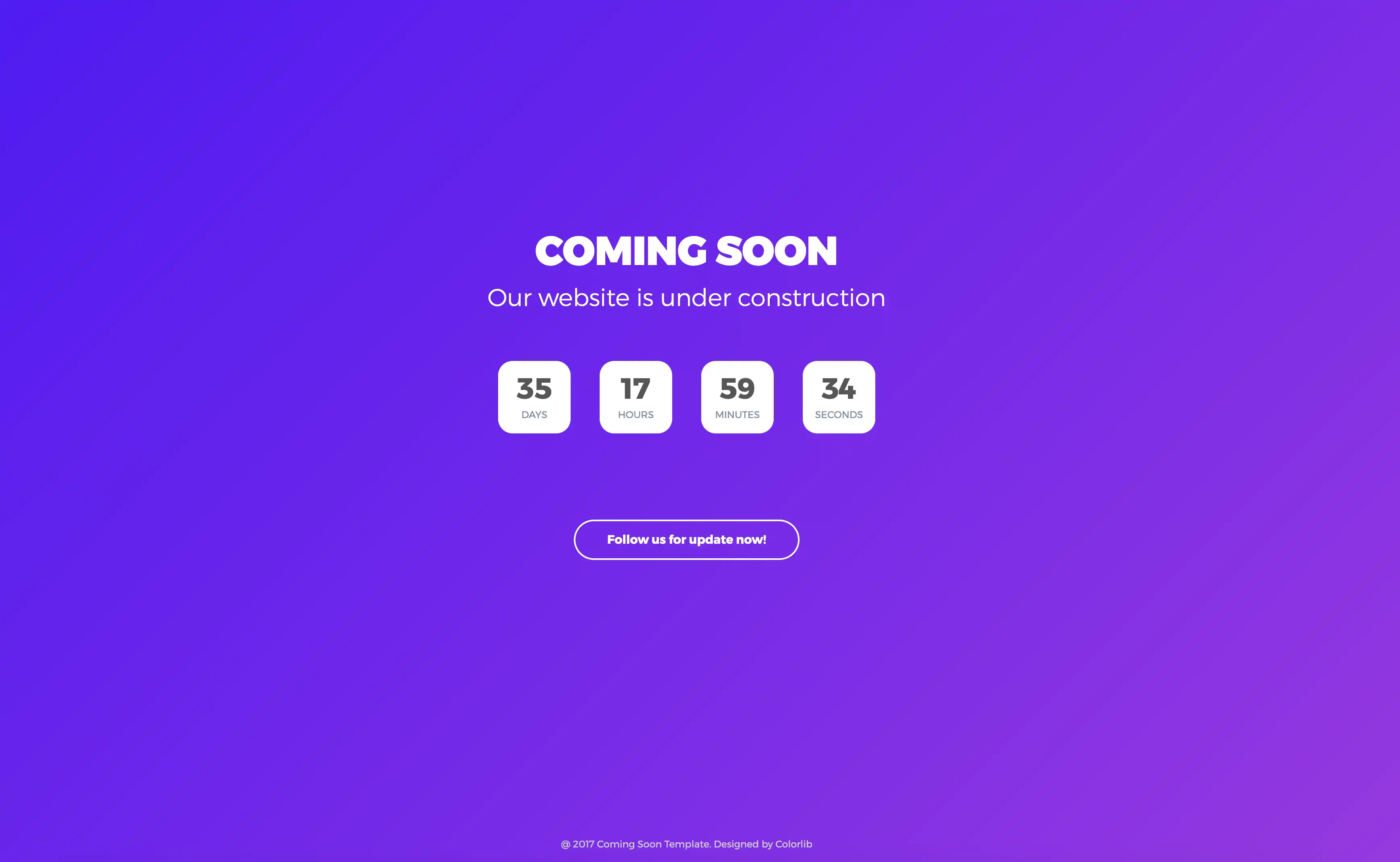 Download web tool or web app Coming Soon Page