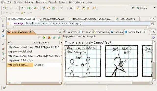 Muat turun alat web atau aplikasi web ComixViewer Eclipse Plugin untuk dijalankan di Linux dalam talian