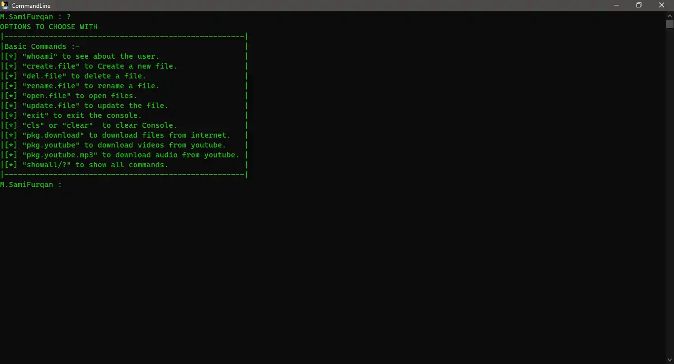 Download web tool or web app Command Line