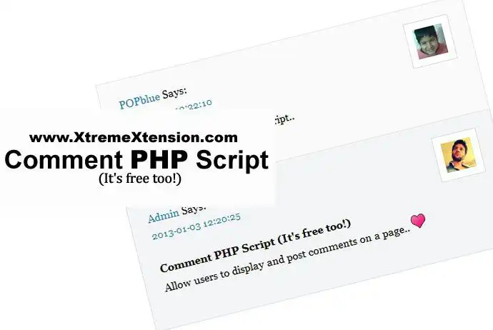 Web ツールまたは Web アプリをダウンロードする コメント PHP スクリプト (これも無料です!)!