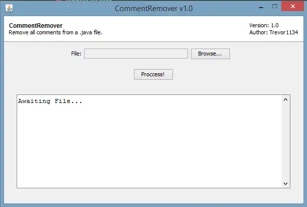 Download web tool or web app CommentRemover