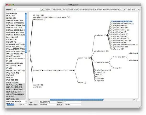 הורד כלי אינטרנט או אפליקציית אינטרנט Common Lisp SNMP