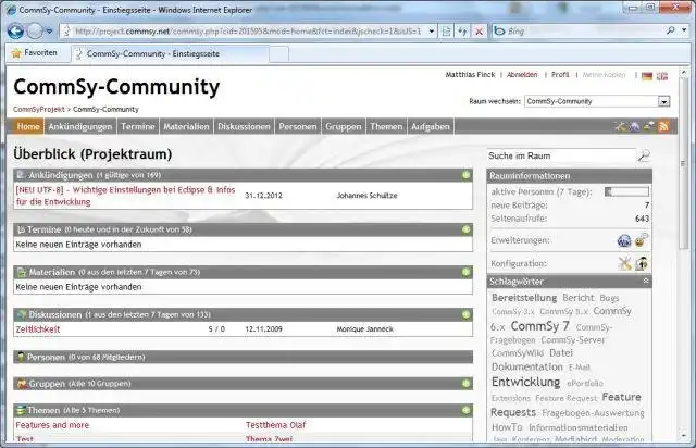 Unduh alat web atau aplikasi web CommSy