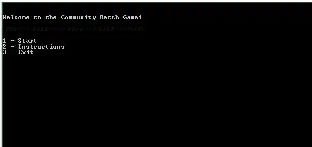 Download web tool or web app Community Batch Game to run in Windows online over Linux online