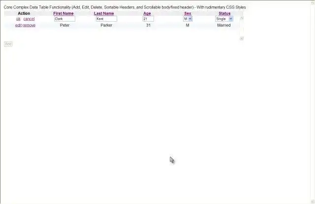 Download web tool or web app Complex DataTable JSF Component