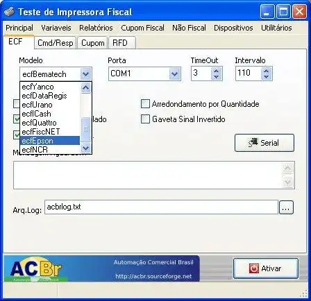 Download web tool or web app Componentes ACBr
