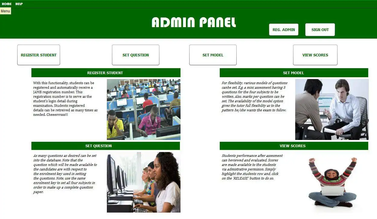 Download web tool or web app Computer Based Testing System