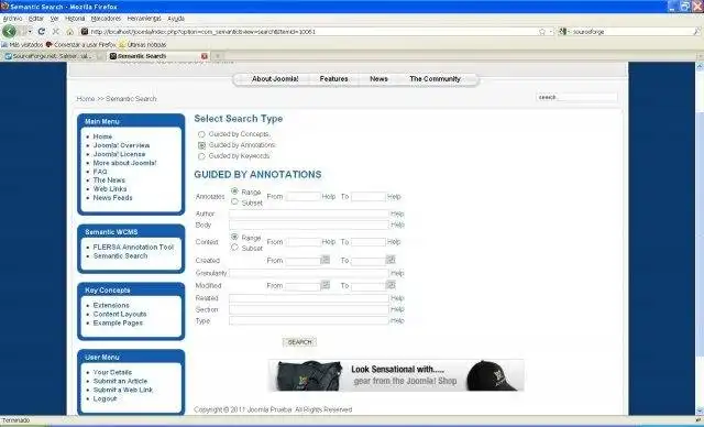 Download web tool or web app com_semantic