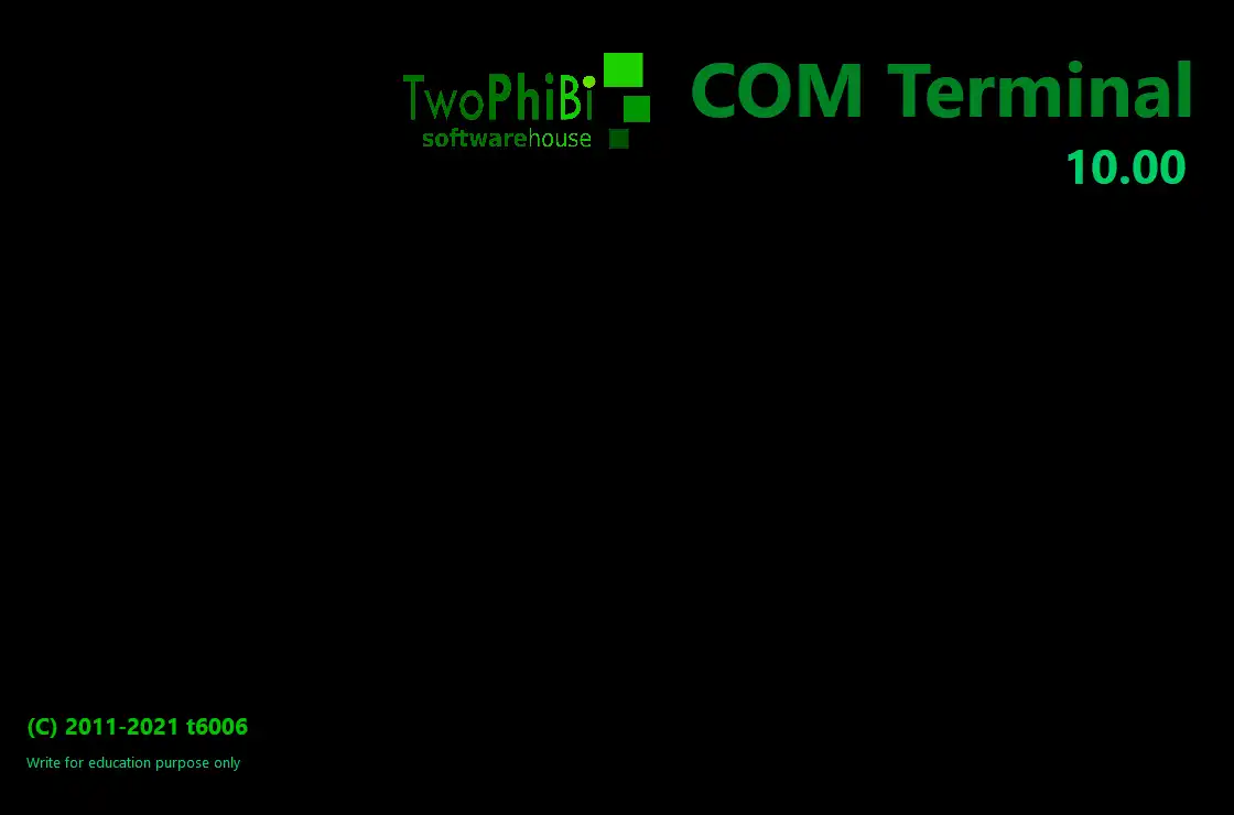 Descargue la herramienta web o la aplicación web COM Serial Terminal