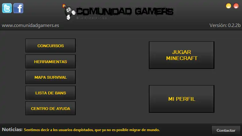 ดาวน์โหลดเครื่องมือเว็บหรือเว็บแอป Comunidad Gamers Cpanel