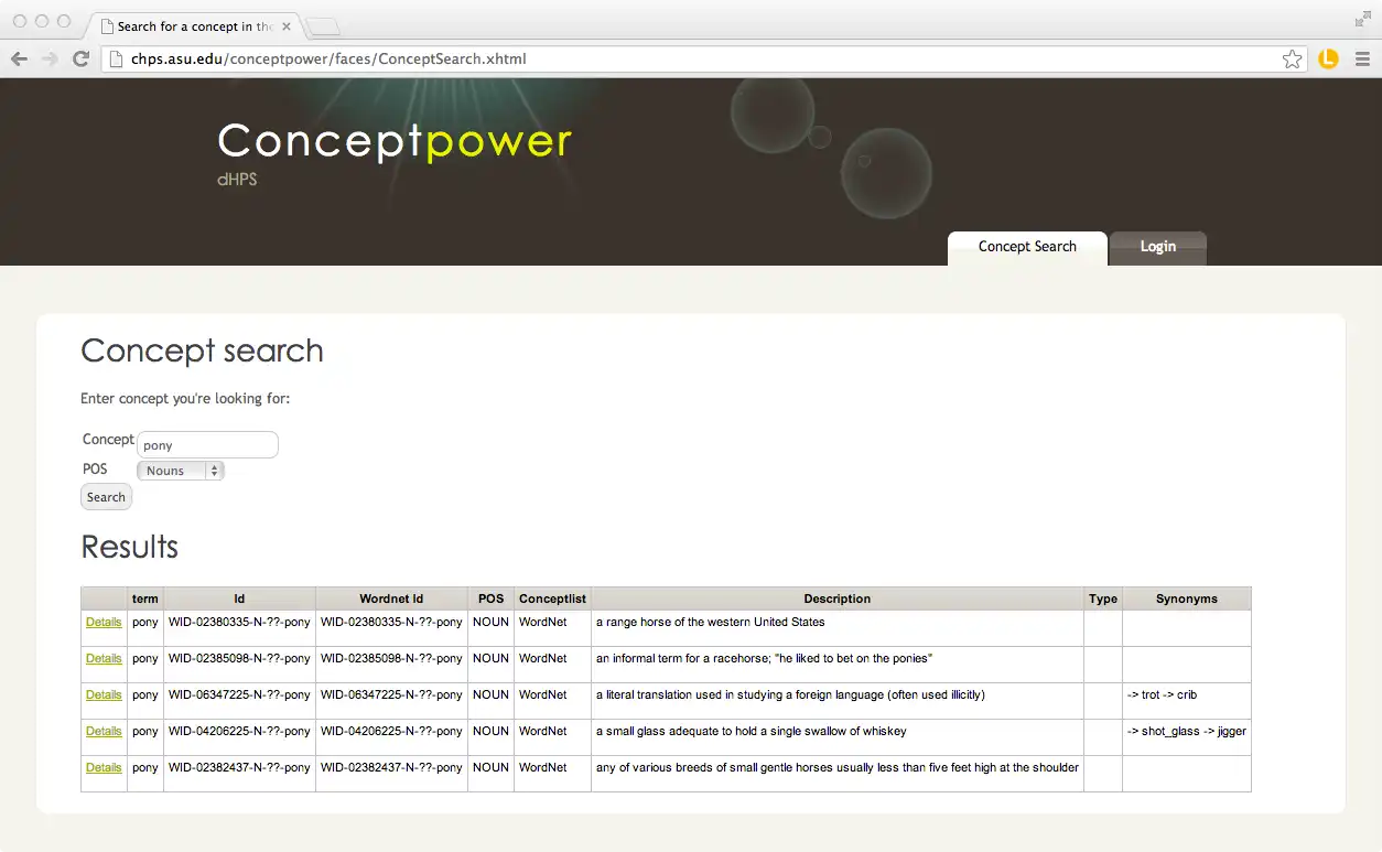 Download web tool or web app Conceptpower to run in Windows online over Linux online