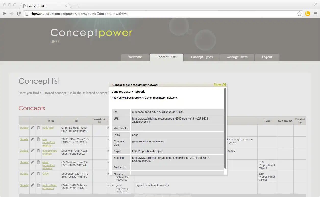 Download web tool or web app Conceptpower to run in Windows online over Linux online