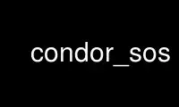 Patakbuhin ang condor_sos sa OnWorks na libreng hosting provider sa Ubuntu Online, Fedora Online, Windows online emulator o MAC OS online emulator